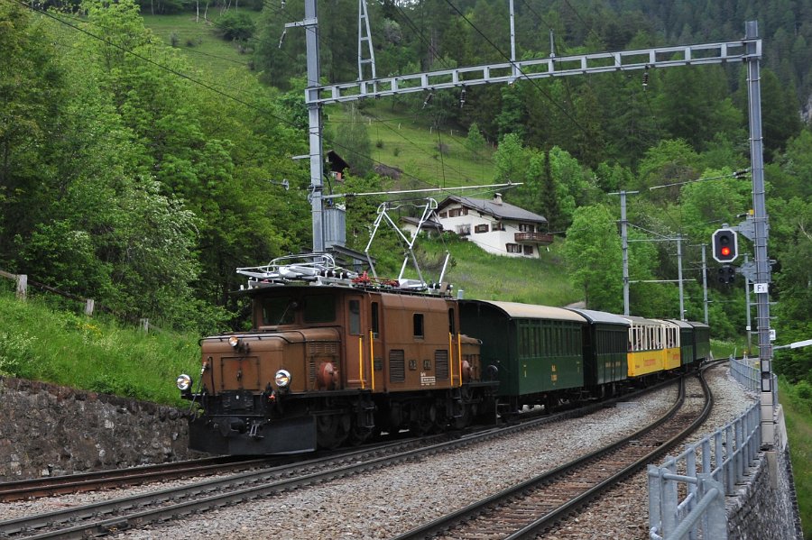 2019.06.11 RhB Ge 6-6 I 414 Albulabahn Krokodil Bahnfest Bergün (53)